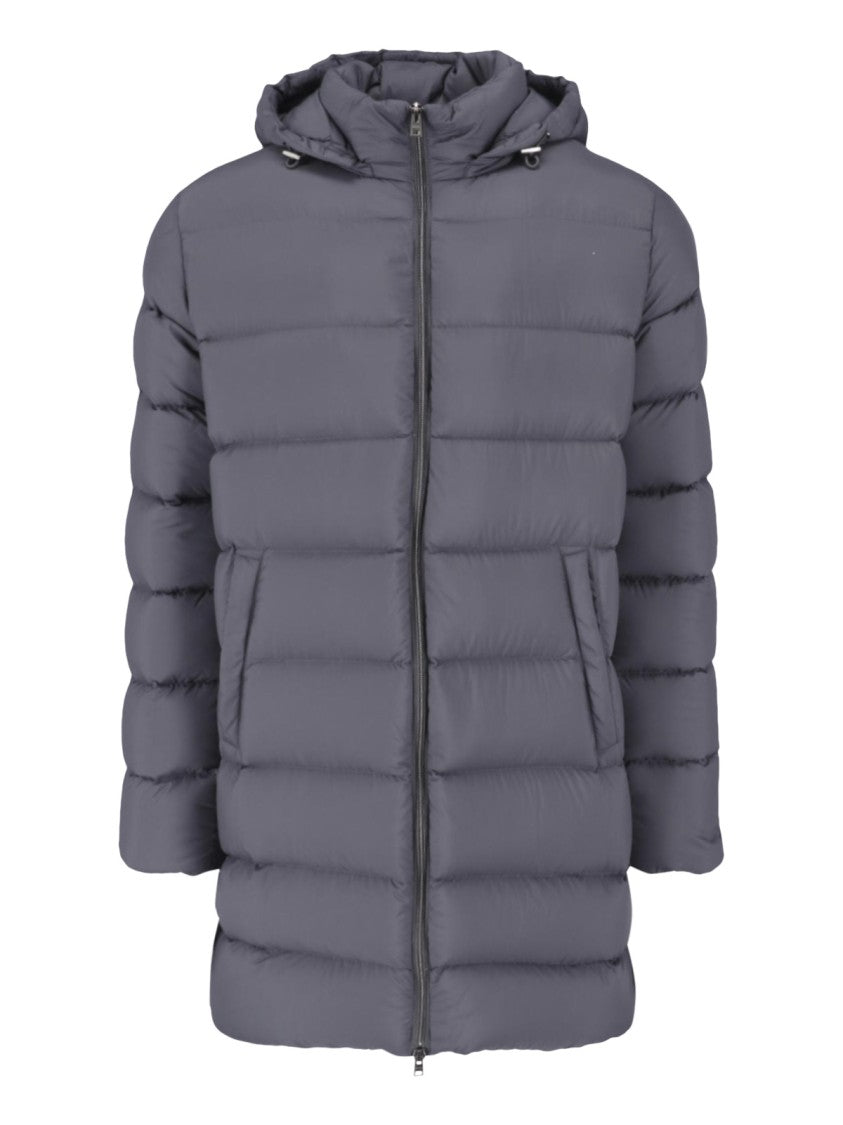Herno Technical Fabric Padded Parka With Adjustable Hood