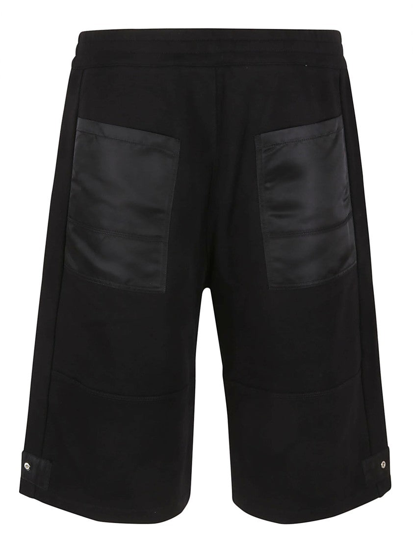 Alexander Mcqueen Black Cotton Shorts With Adjustable Straps