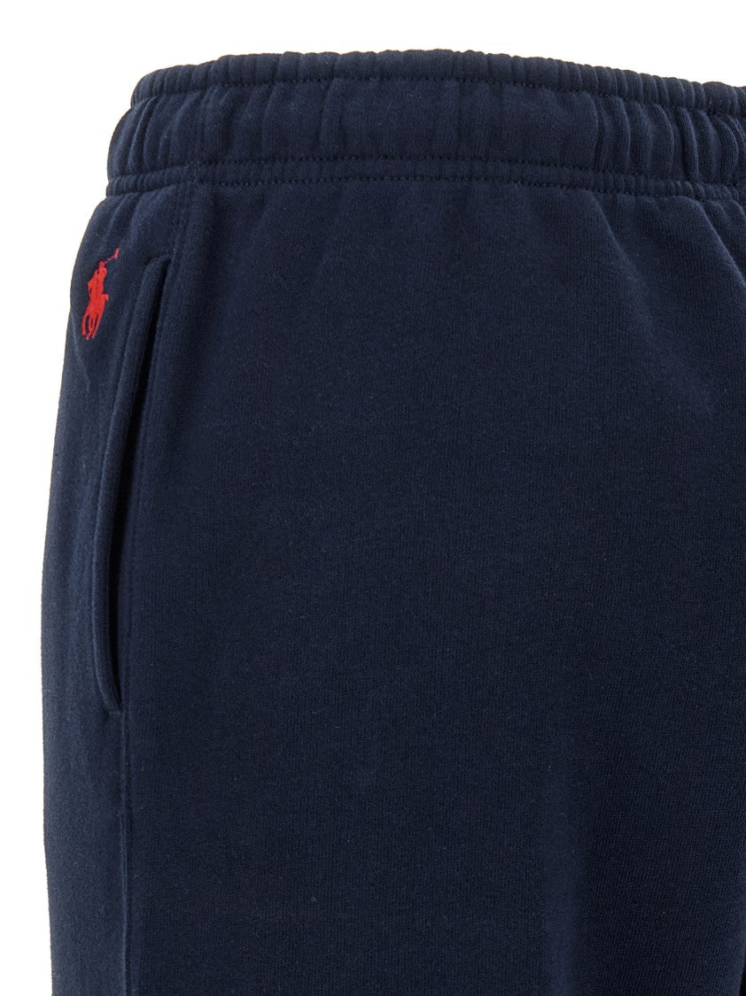 Polo Ralph Lauren Fleece Cotton Joggers With Logo Patch