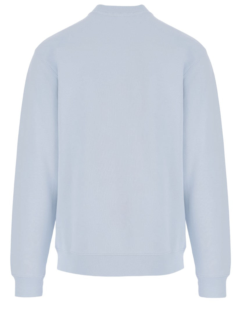 Jacquemus Light Blue Cotton Crew Neck Sweatshirt