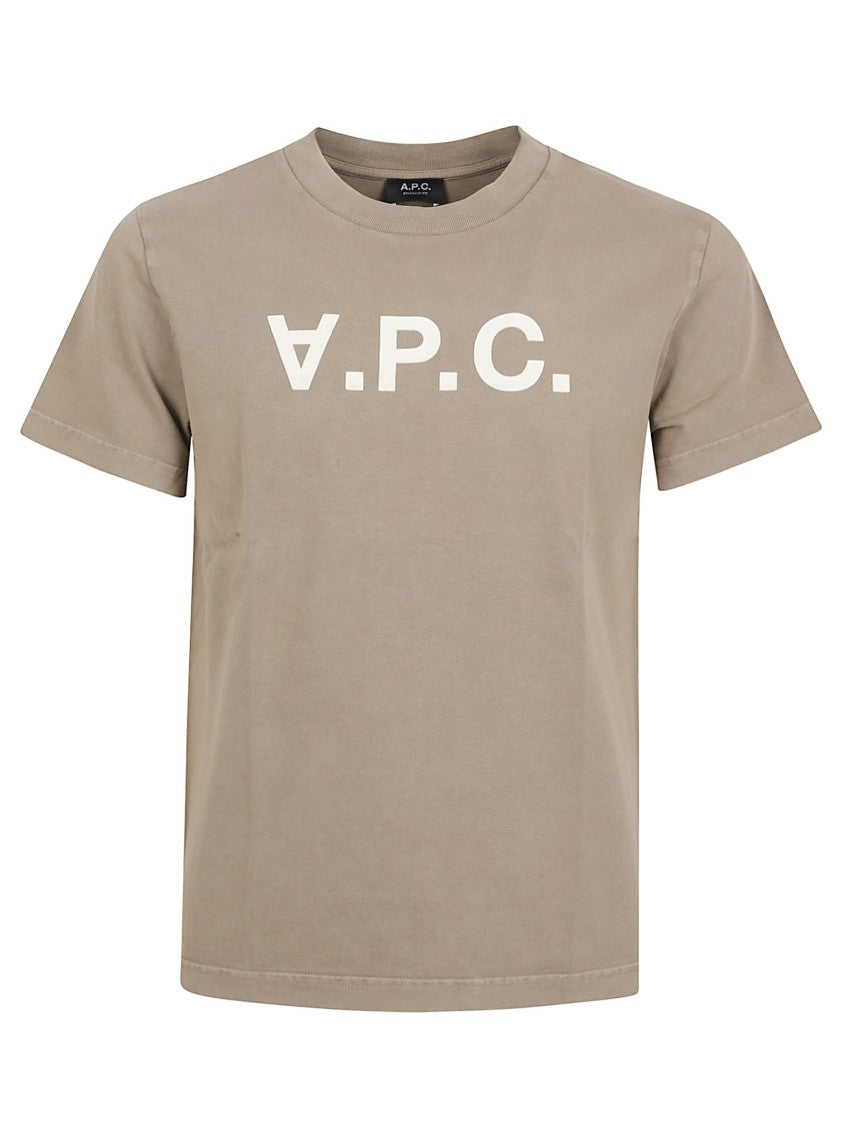A.P.C. Organic Cotton T-Shirt With Bold Logo Print