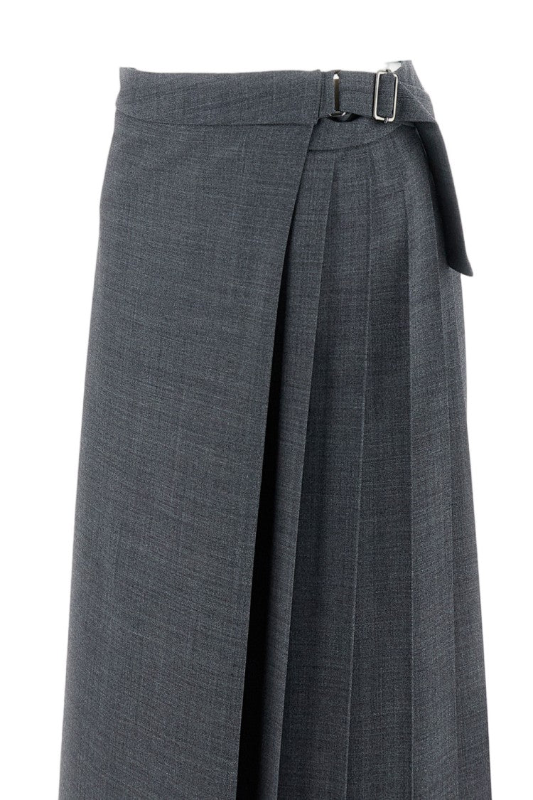 True Royal Minimalist Grey Skirt