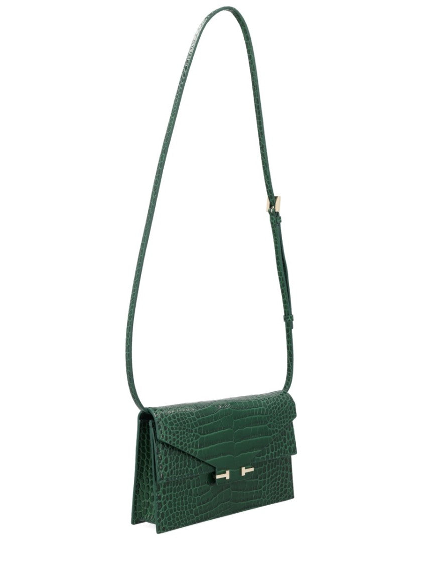 Tom Ford Crocodile Embossed Leather Mini Shoulder Bag