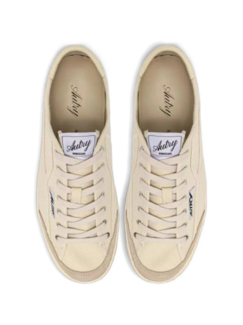 Autry Off-White Canvas Minimalist Sneakers
