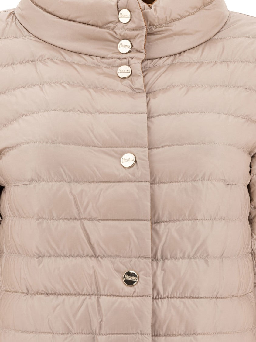 Herno Quilted Beige Down Jacket