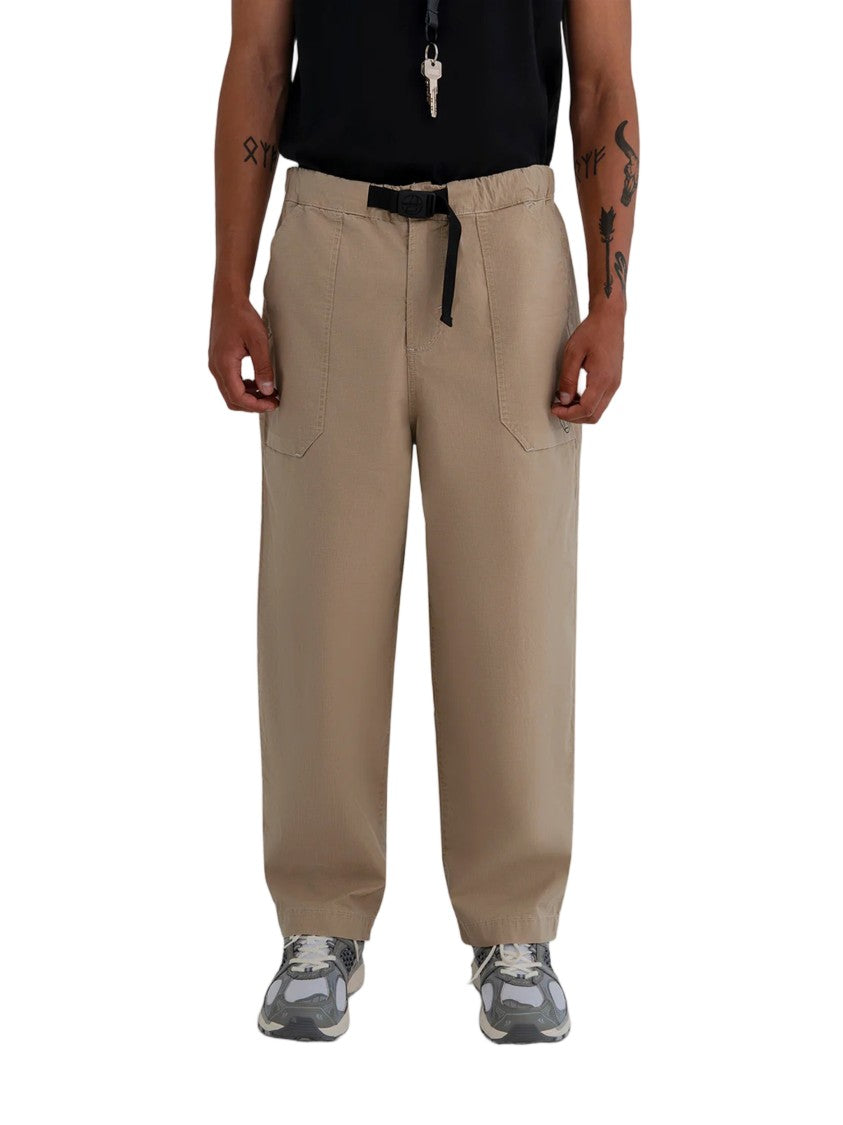 Murphy & Nye Black Belt Tiller Wide Leg Cotton Pants