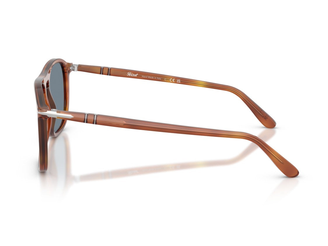Persol Brown Translucent Acetate Square Sunglasses