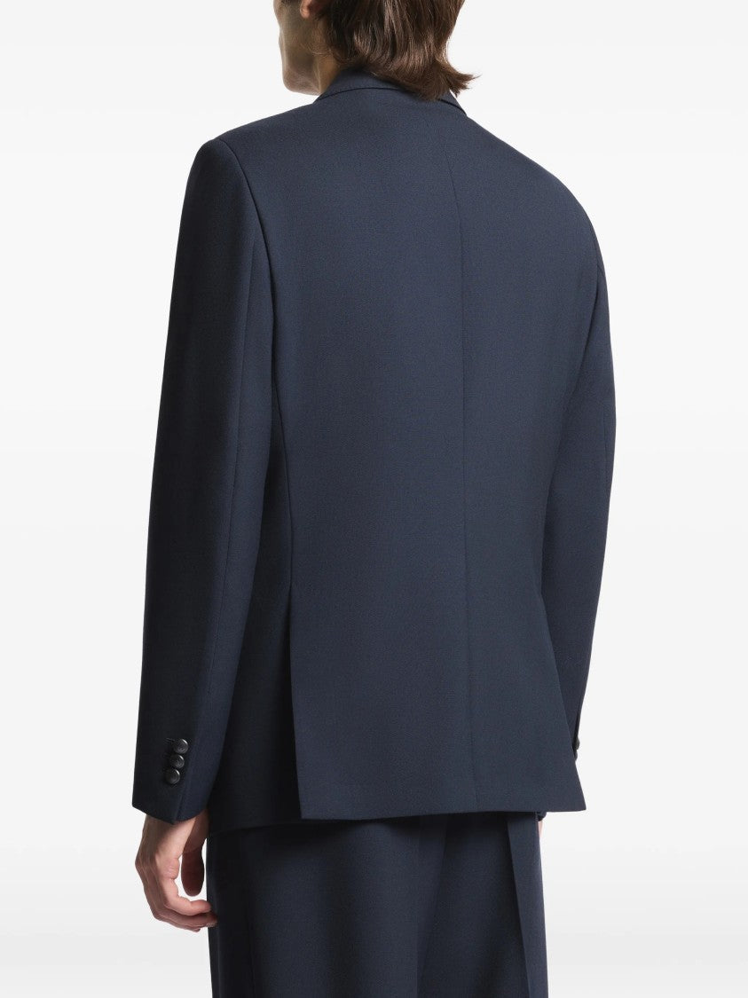Fay Tailored Notch Lapel Red Trim Blazer