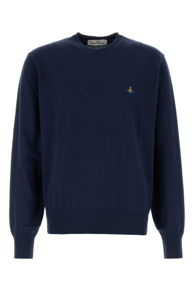 Vivienne Westwood Navy Blue Cotton Blend Alex Sweater