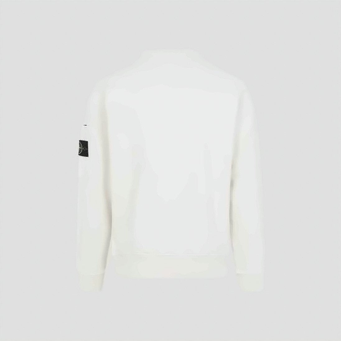 Stone Island Cotton Fleece Crewneck Sweatshirt With Minimalist Design