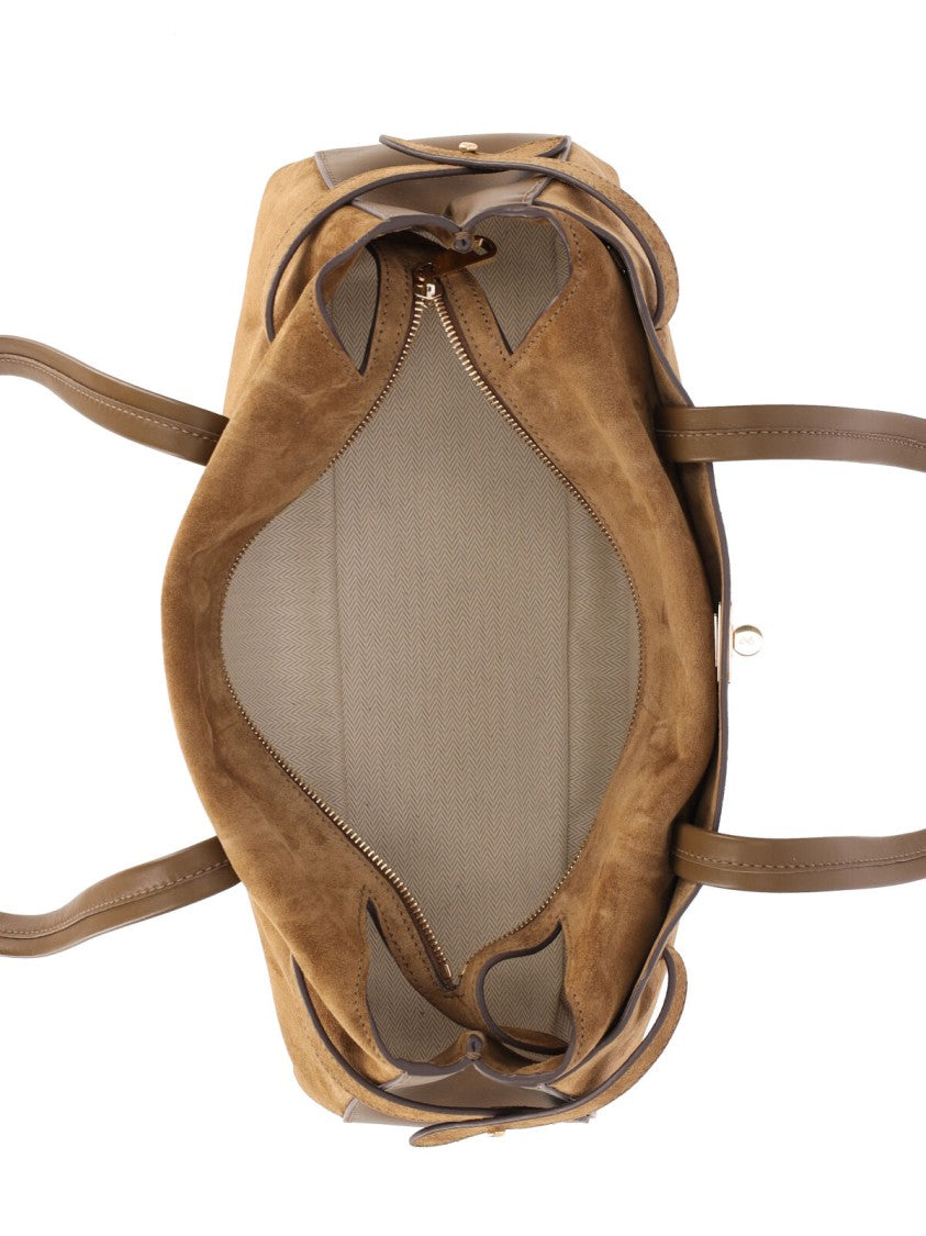 Anya Hindmarch Brown Wilson Suede Shoulder Bag