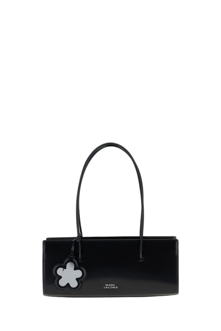 Marc Jacobs Brushed Leather Shoulder Bag With Magnetic Closure And Dual Compartments