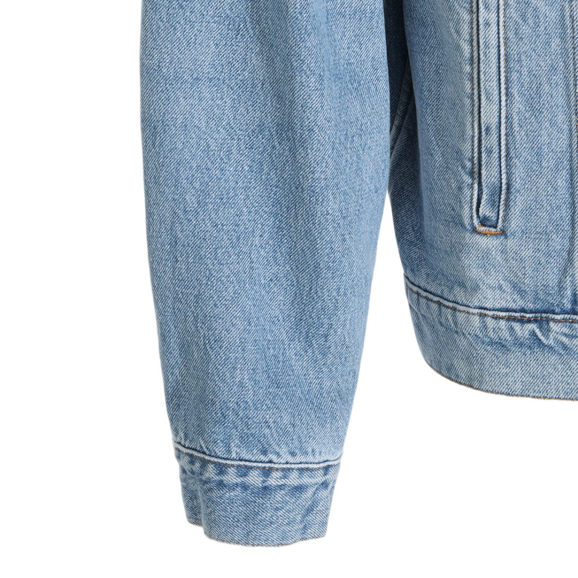 Mm6 By Maison Margiela Light Blue Denim Jacket With Classic Design Elements