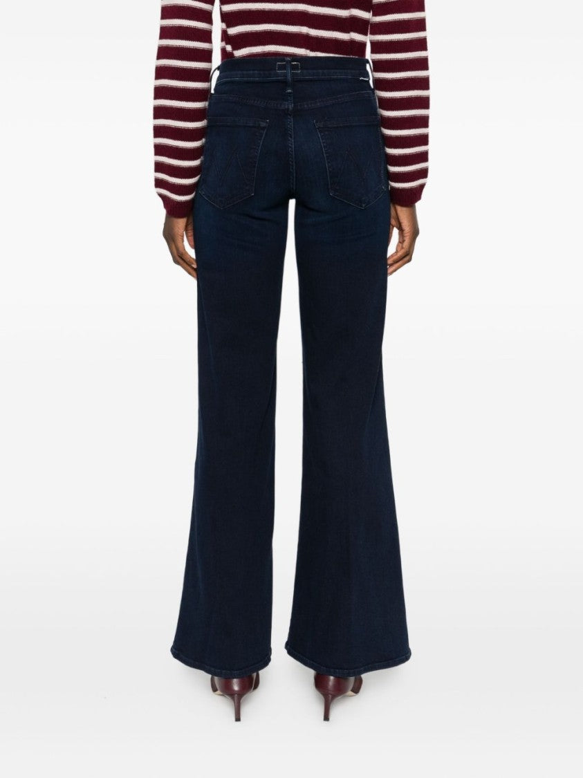 Mother High-Waisted Flare Jeans With Classic Five-Pocket Design