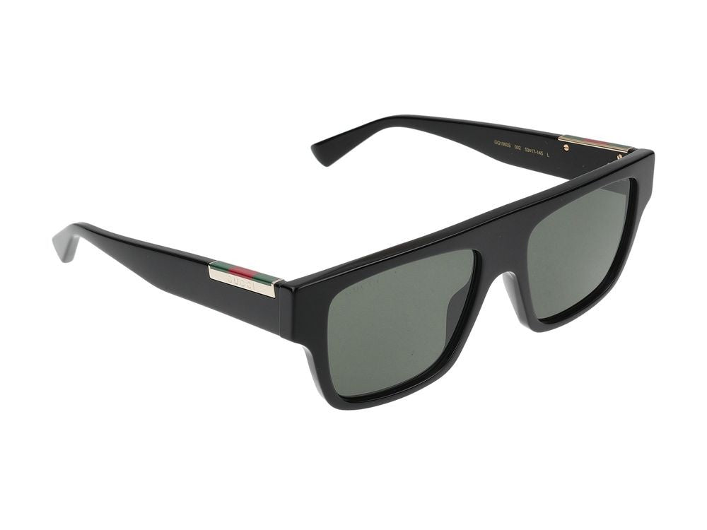Gucci Black Metallic Accents Oversized Square Sunglasses