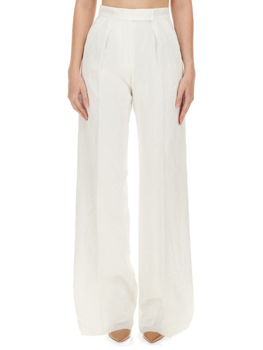 Max Mara Wide-Leg Acetate Pants With Flowing Silhouette