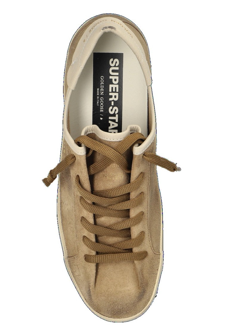 Golden Goose Worn-In Vintage Low-Top Sneakers With Distressed Suede Upper