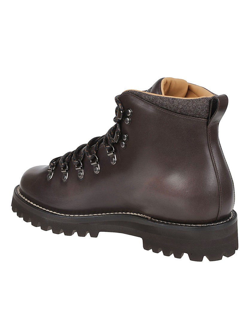 Church's Poulton Brown Leather Lace-Up Boots