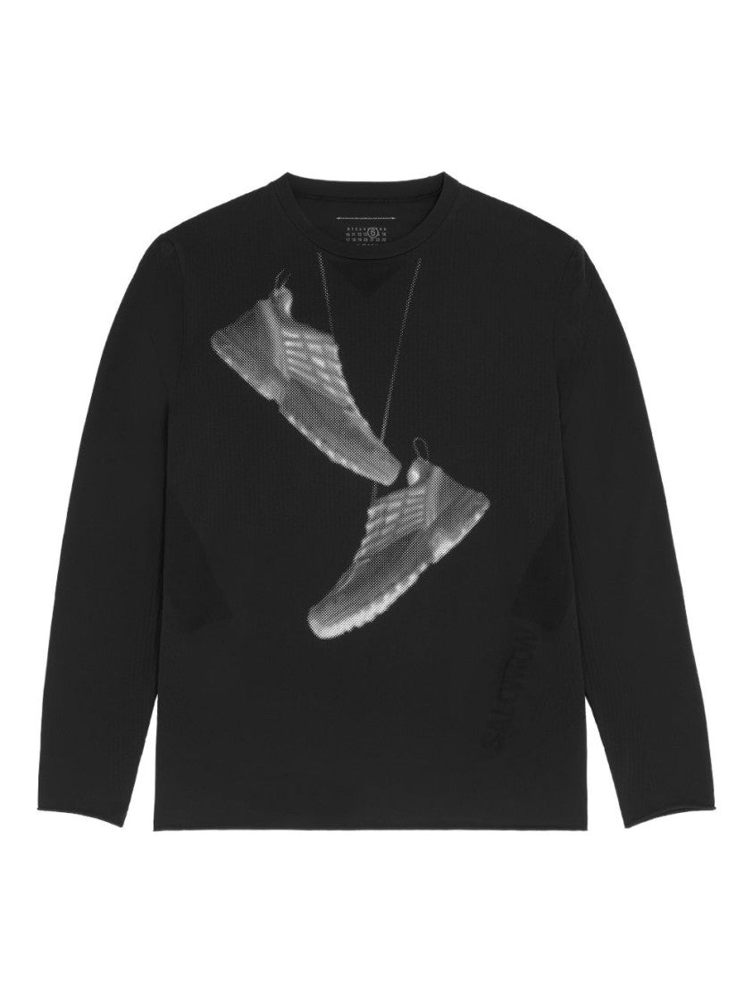 Mm6 By Maison Margiela X Salomon Crew Neck Long-Sleeve Shirt