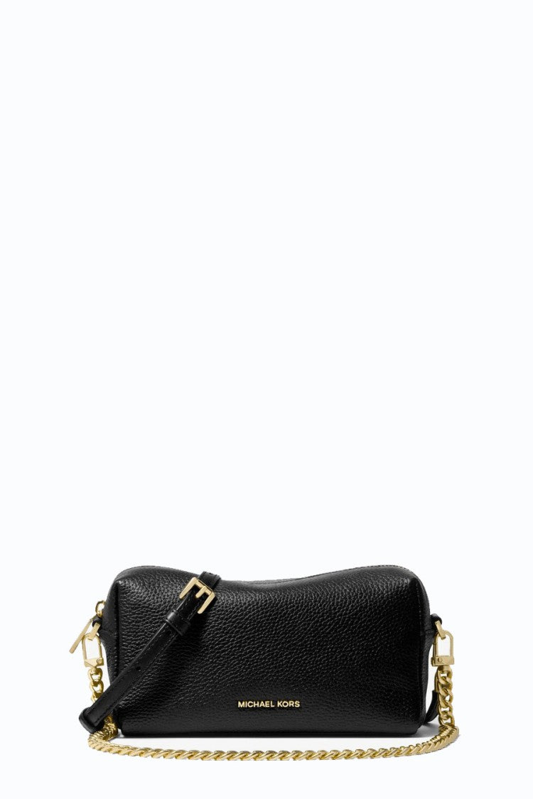 Michael Kors Black Pebbled Leather Shoulder Bag