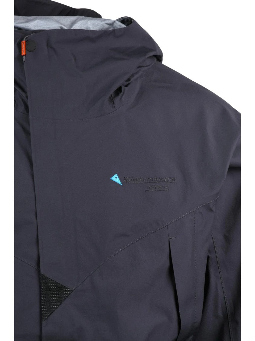 Klattermusen Black Water-Resistant Polyamide Windbreaker Jacket