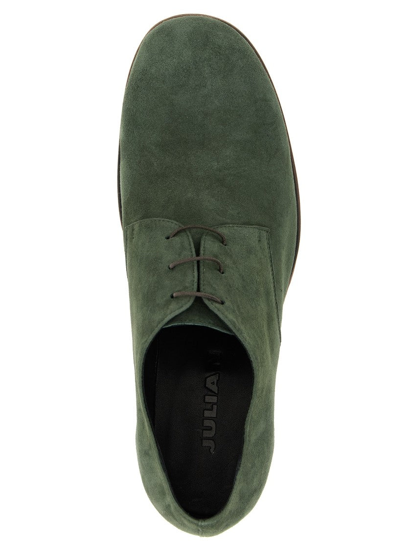 Julian Suede Lace-Up Shoes With Rounded Toe