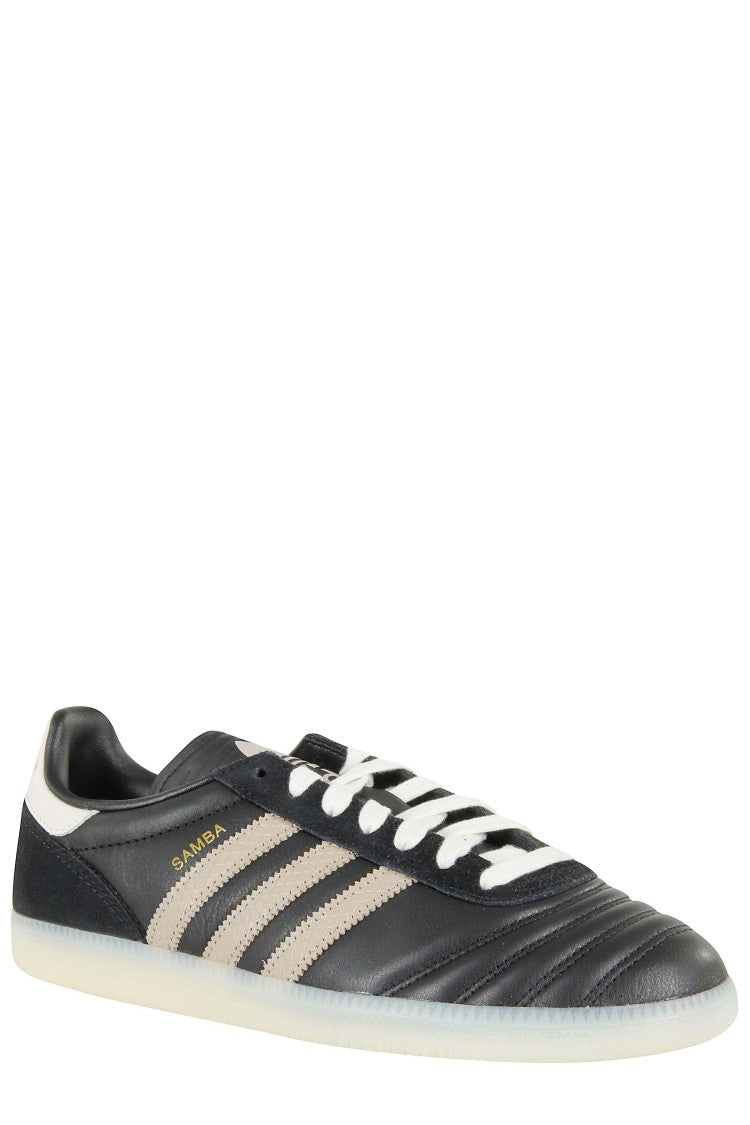Adidas Originals Samba Jp Low-Top Black Leather Sneakers