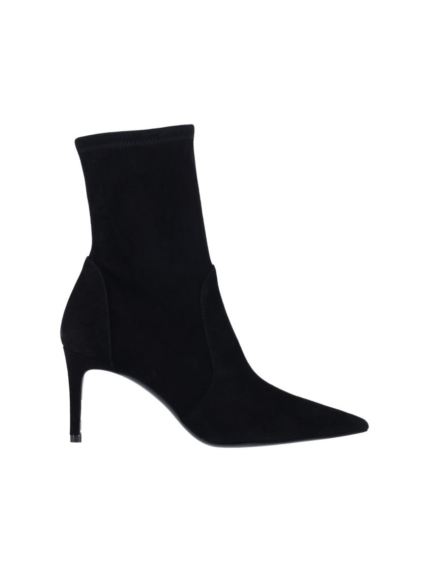 Stuart Weitzman Stuart Power Ankle Boots – Black