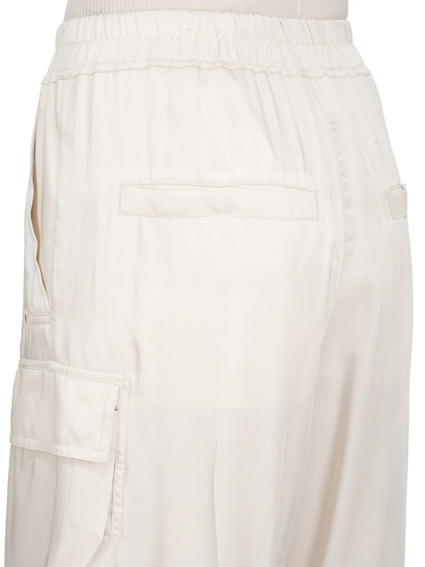 Rick Owens Full-Length Charmeuse Cargobelas Pants