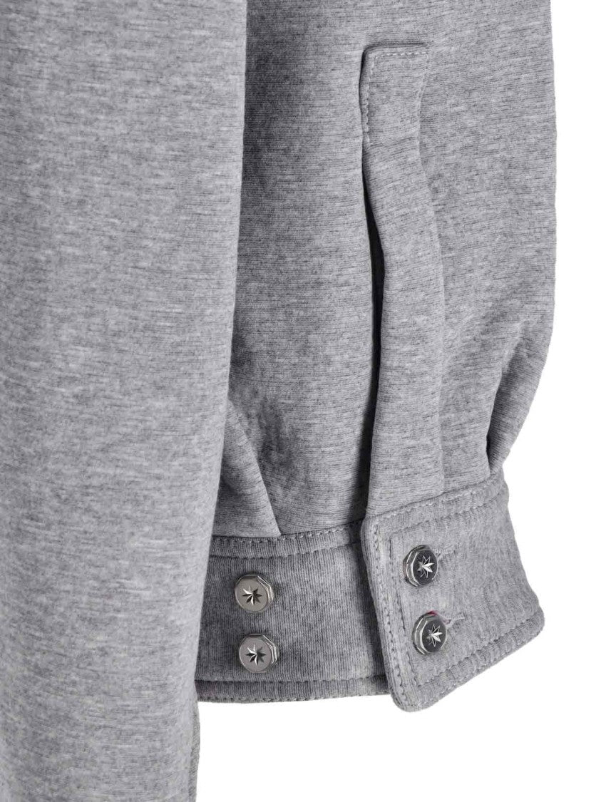 Pdf Logo Hooded Cardigan – Grey