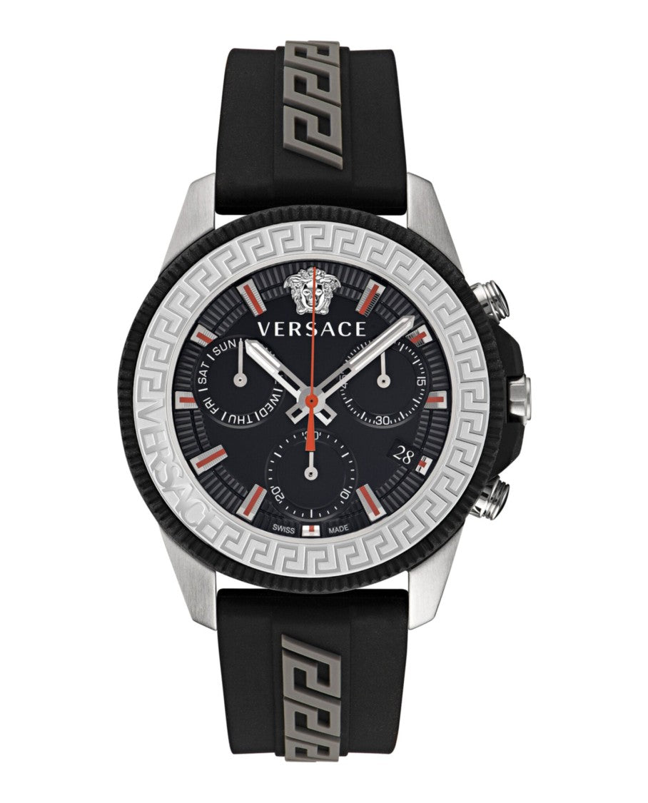 Versace Greca Action Chrono Silicone Watch