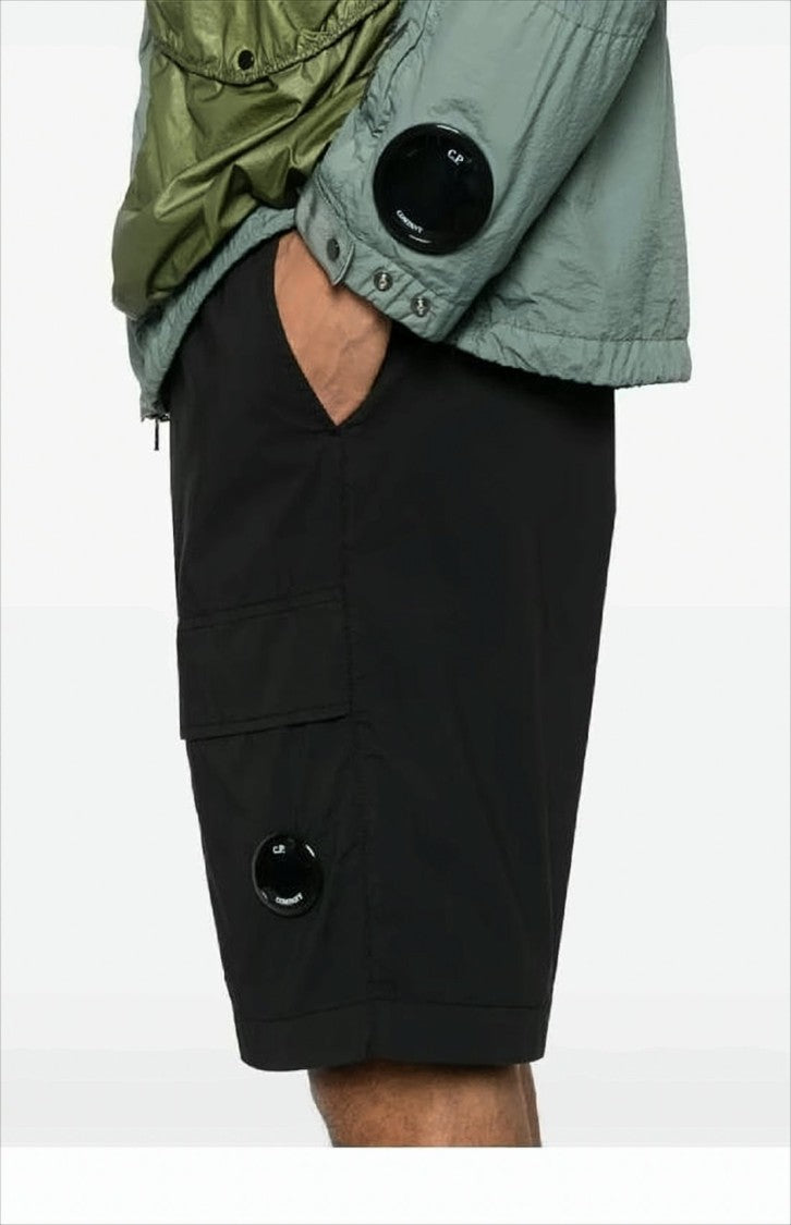 C.P. Company Mid-Thigh Length Minimalist Shorts With Functional Pocket