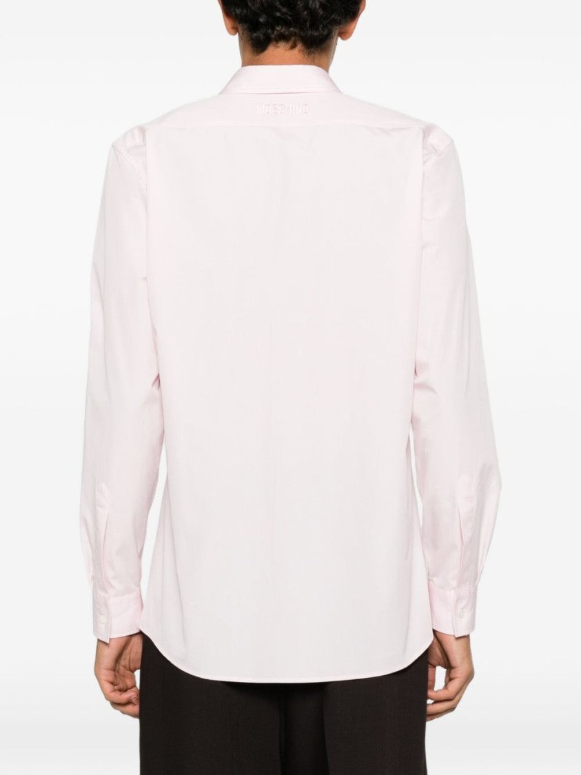 Moschino Embroidered Silk-Nylon Shirt - Light Pink