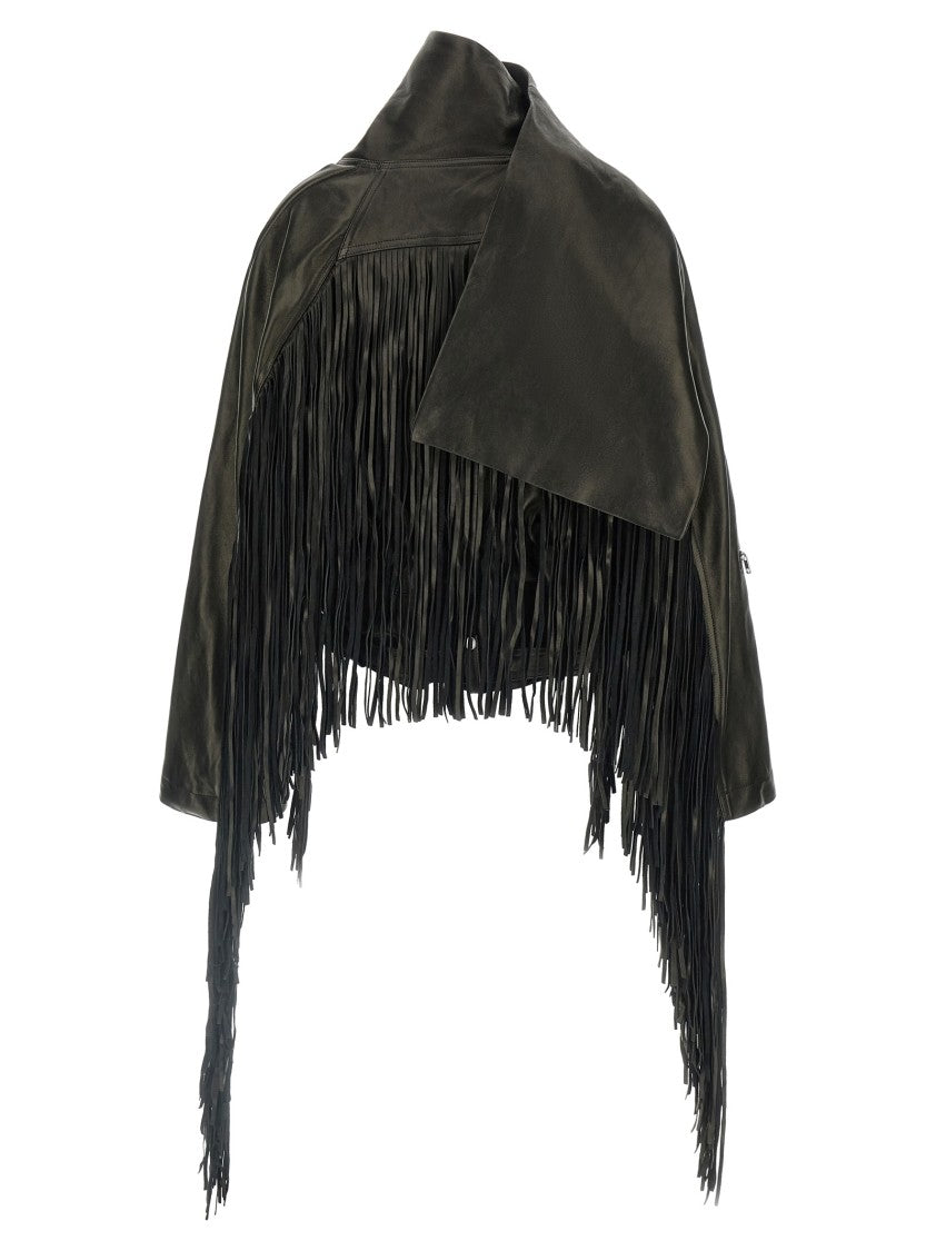 Rick Owens 'Cropped Scarf Flight' Jacket