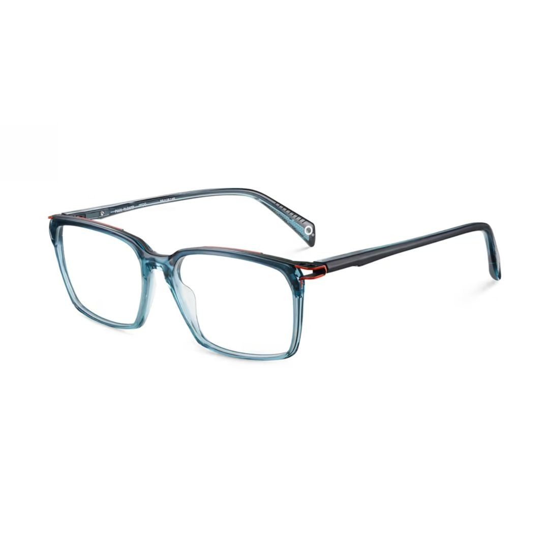 Etnia Barcelona Paul Ricard Rectangular Frame Eyeglasses With Translucent Blue