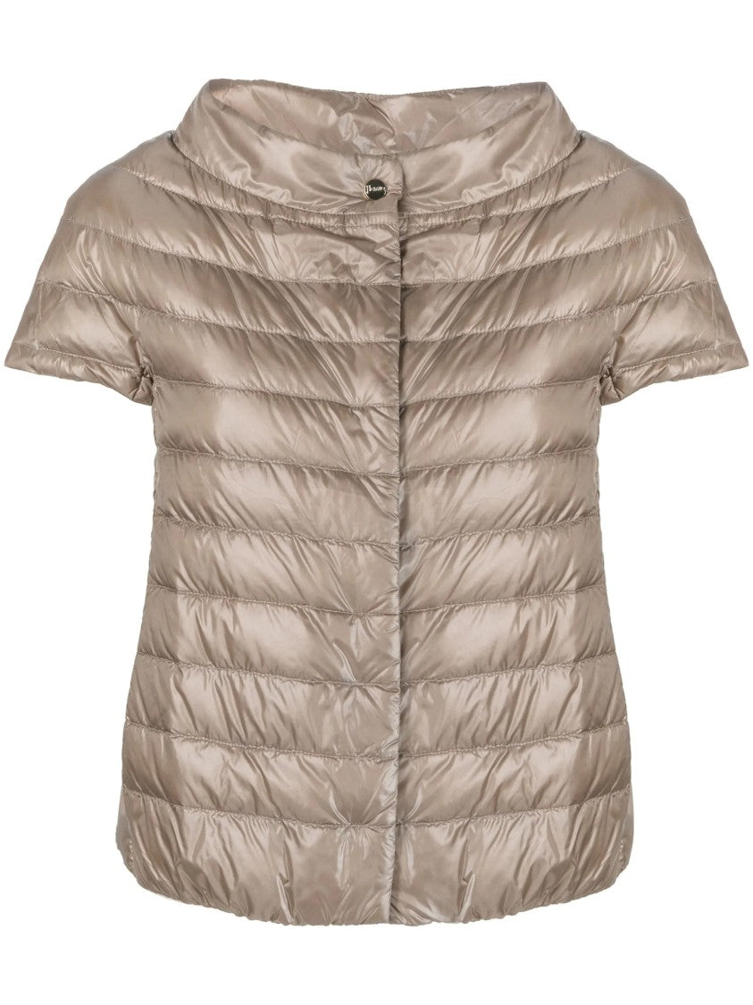 Herno Neutral Piumino Lightweight Boxy Polyamide Jacket