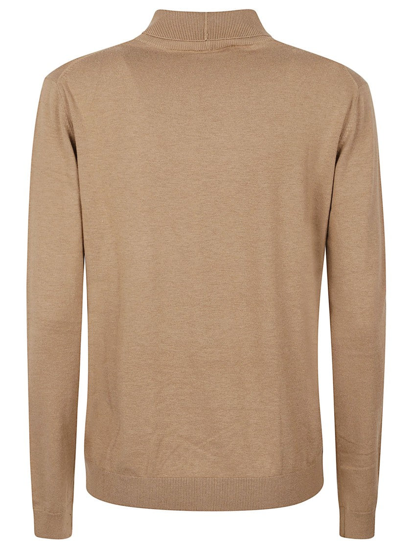 Max Mara High Neck Long-Sleeved Top With Smooth Knit Texture