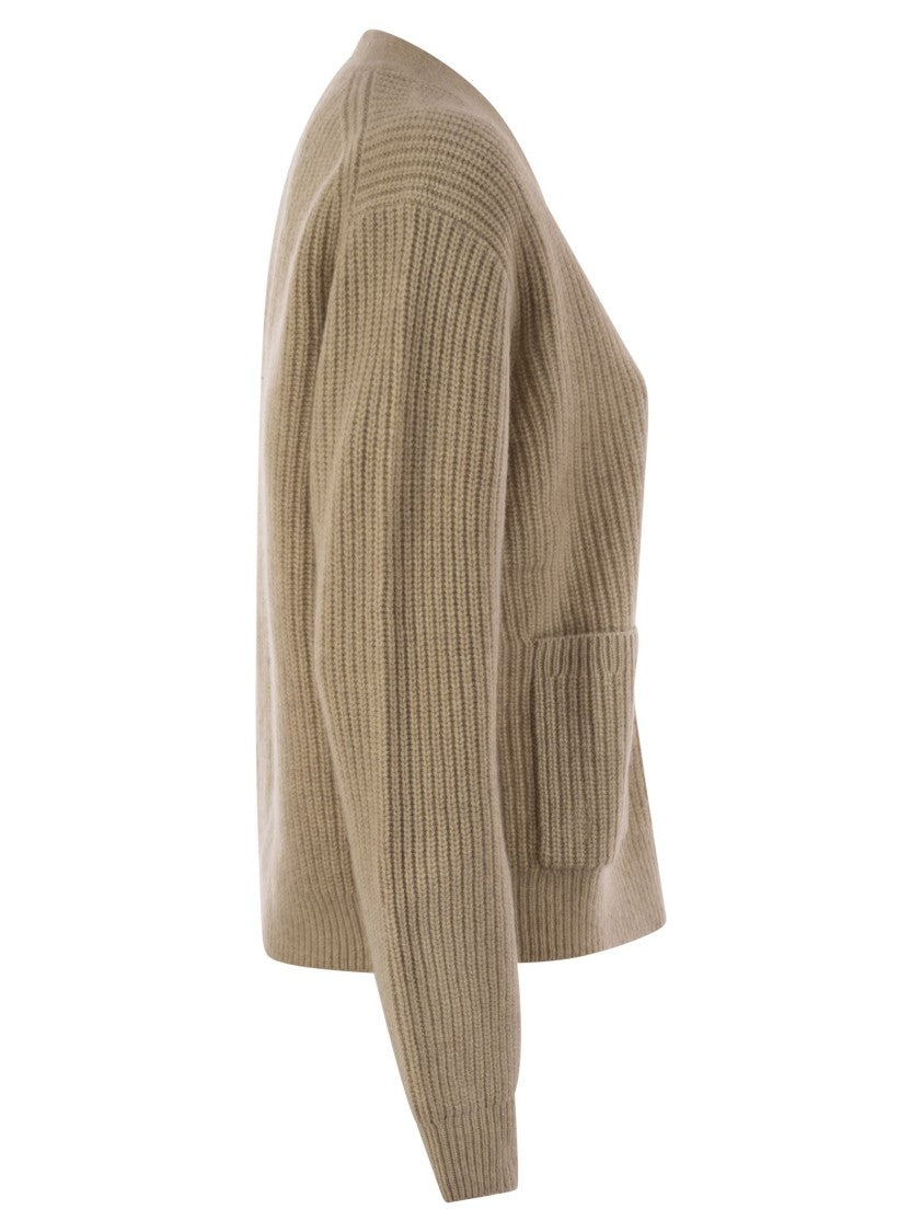 Polo Ralph Lauren Ribbed Cashmere Blend V-Neck Cardigan