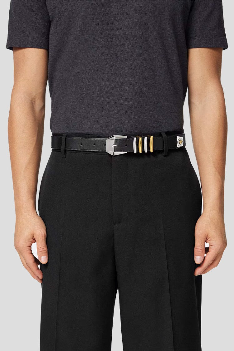 Versace Medusa Heritage Leather Belt