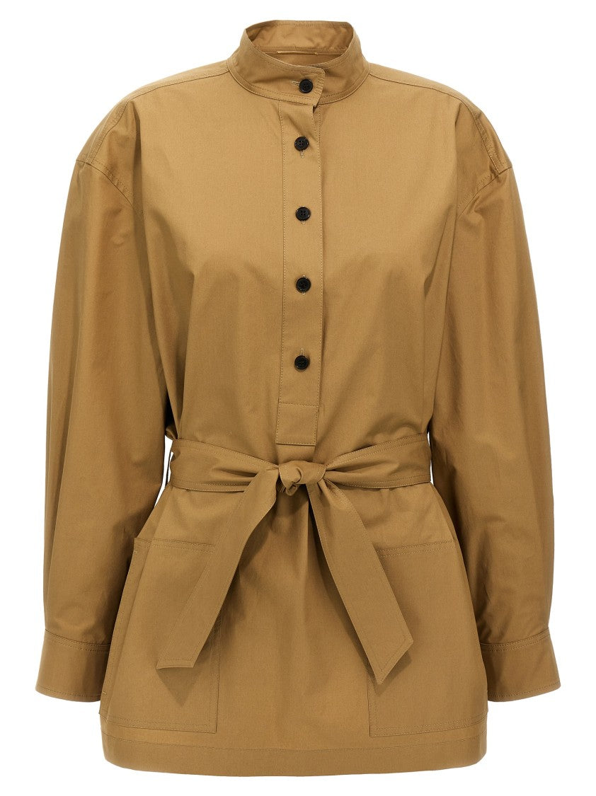 Saint Laurent High Neck Cotton Tunic