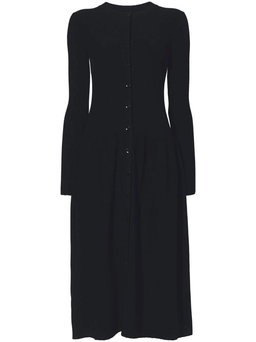 Proenza Schouler Rib Knit Button Front Dress