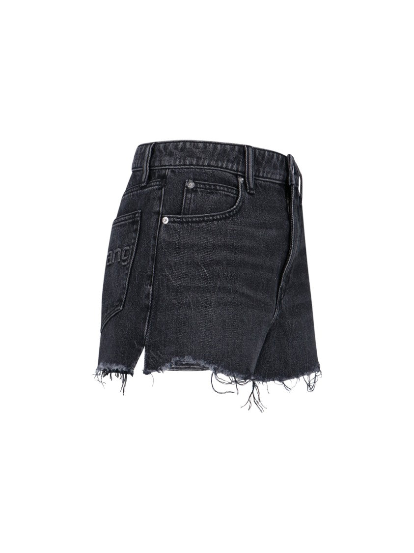 Alexander Wang "Bite" Denim Shorts – Black