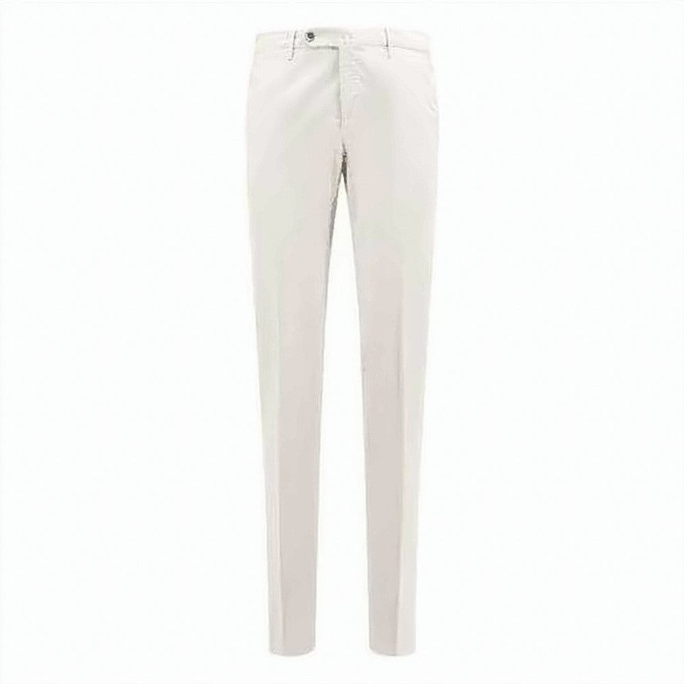 Pt Torino Straight-Leg Pants With Classic Waistband And Tailored Fit