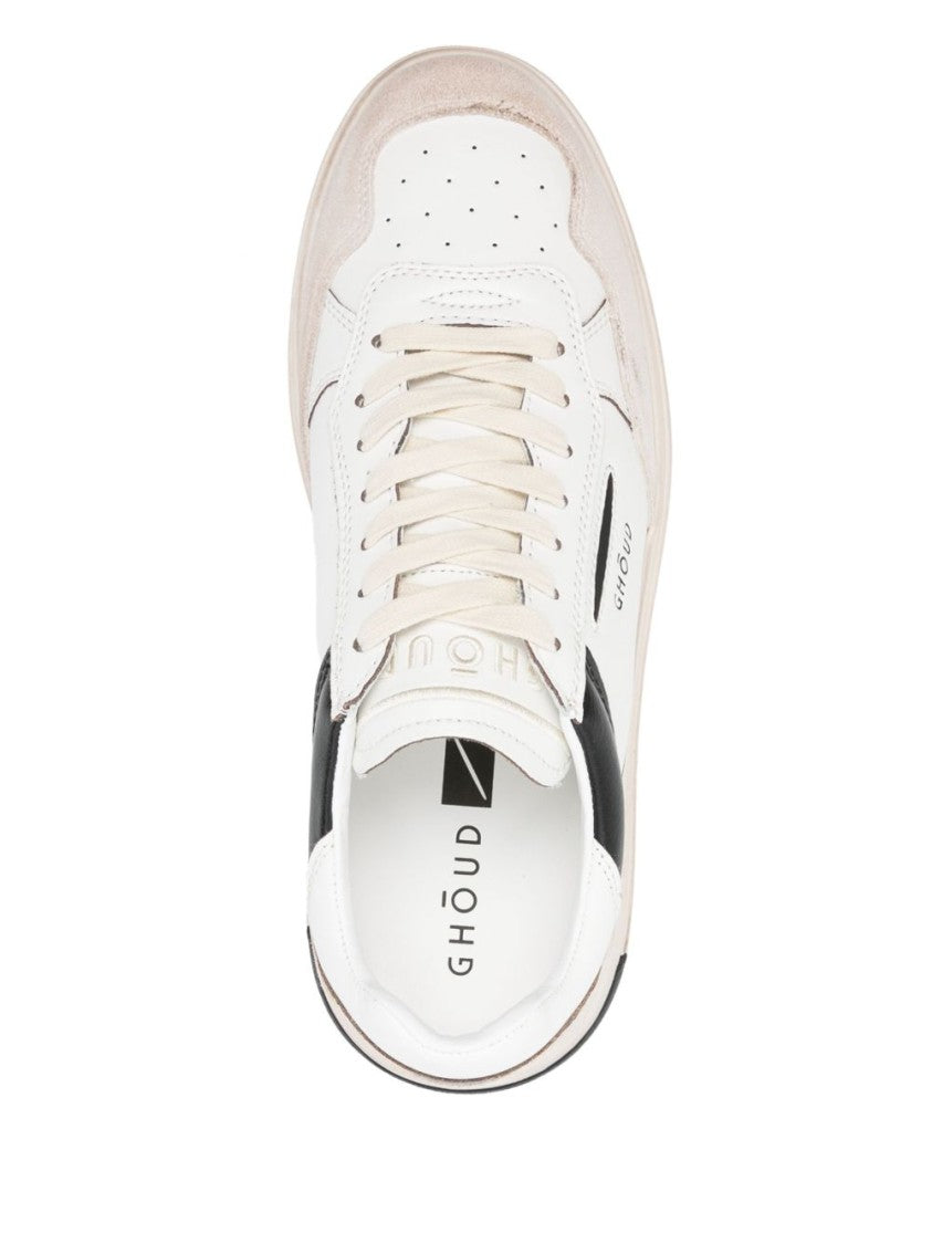 Ghoud Ghoud Black Sneakers With Calfskin And Suede Accents