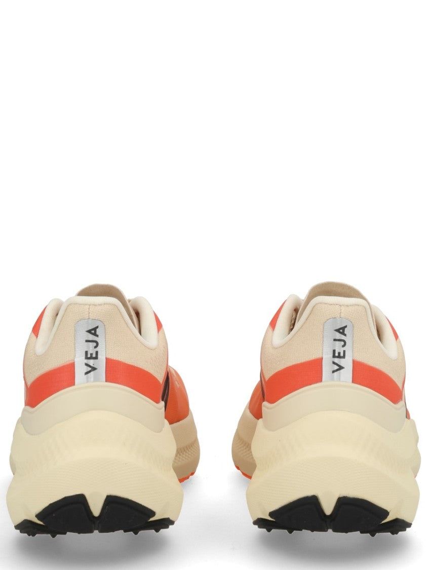 Veja Gradient Orange Sneakers With Bold Black Logo