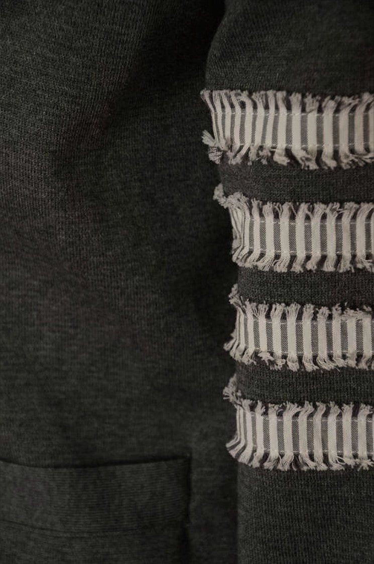 Thom Browne Classic V-Neck Cardigan With Striped Detailing