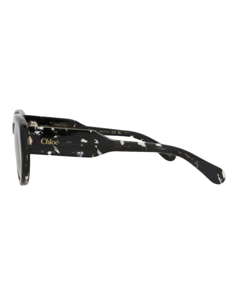 Chloé Round-Frame Recycled Acetate Sunglasses