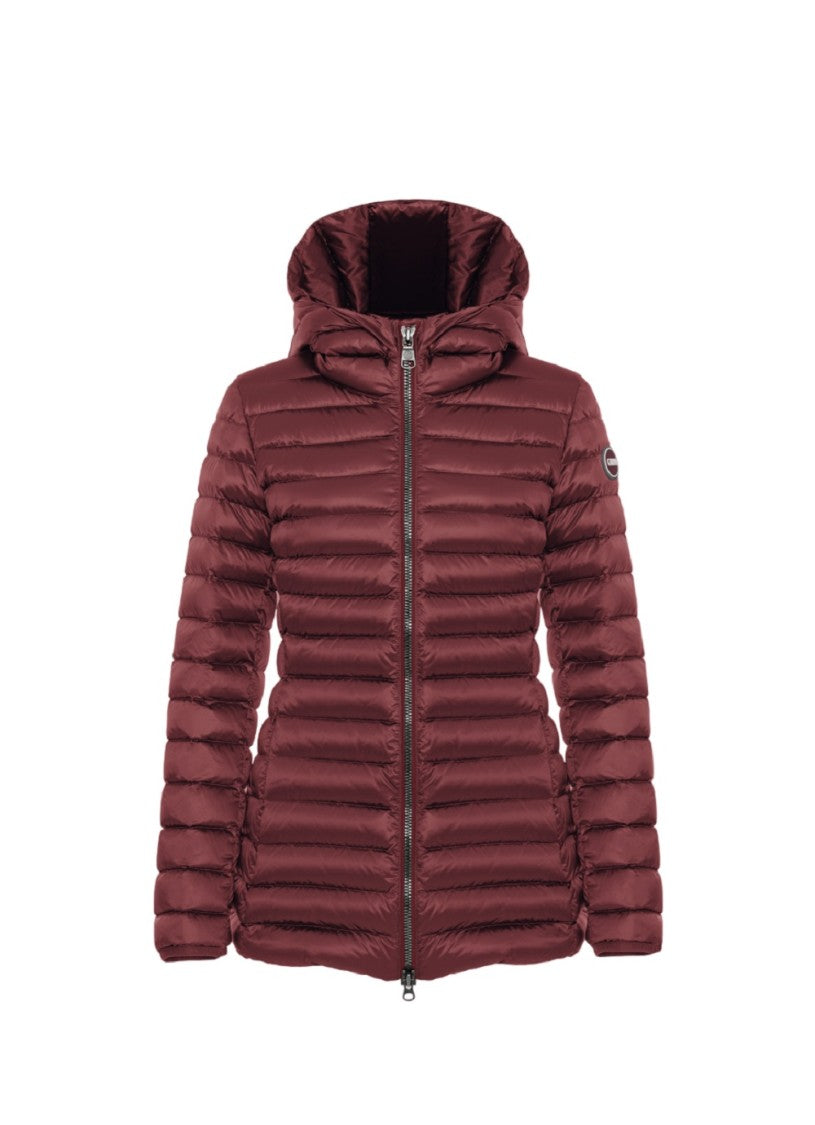 Colmar Mid-Length Iridescent Down Jacket Fixed Hood