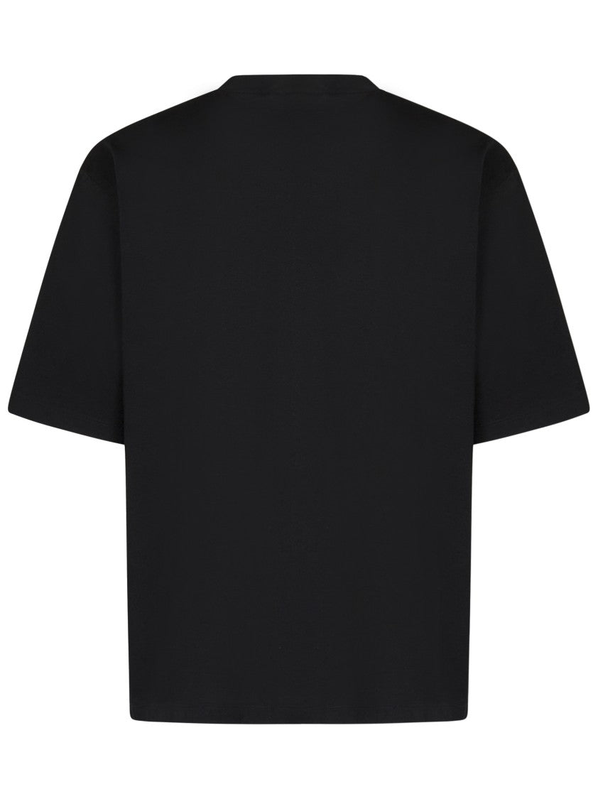 Dsquared2 Black Loose-Fit Cotton Jersey T-Shirt With Logo Pocket