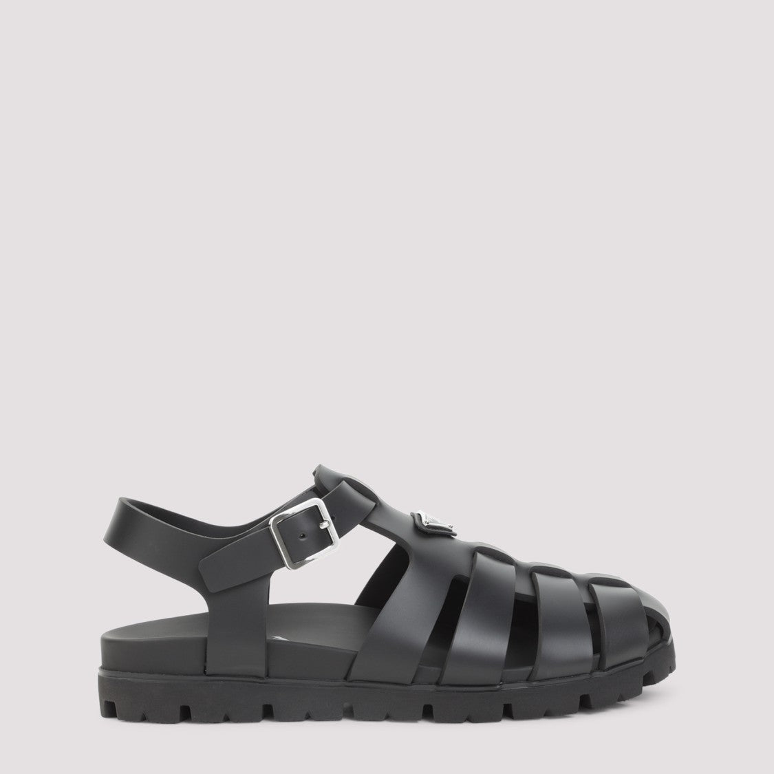 Prada Black Cage Design Sandals